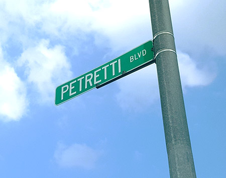 Petretti BLVD Sign